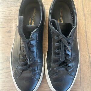 Leather Common Projects Sneakers - size 39 Black with White soles